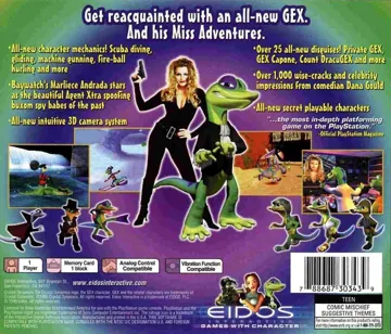 Gex 3 - Deep Cover Gecko (US) box cover back